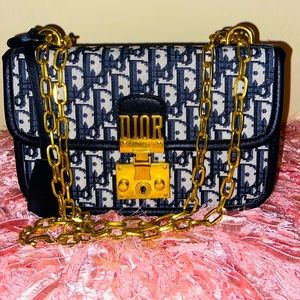 Dior Addict blue cloth handbag